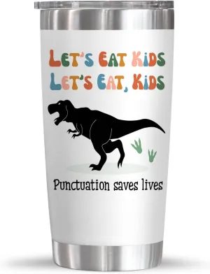 OASSIE Teacher Gifts for Women - Saurus Kids 20 oz Stainless Steel Tumbler - Teachers Day Graduation Back To School Thank You End Of The Year Birthday Teacher Appreciation Gifts for Women Coworkers