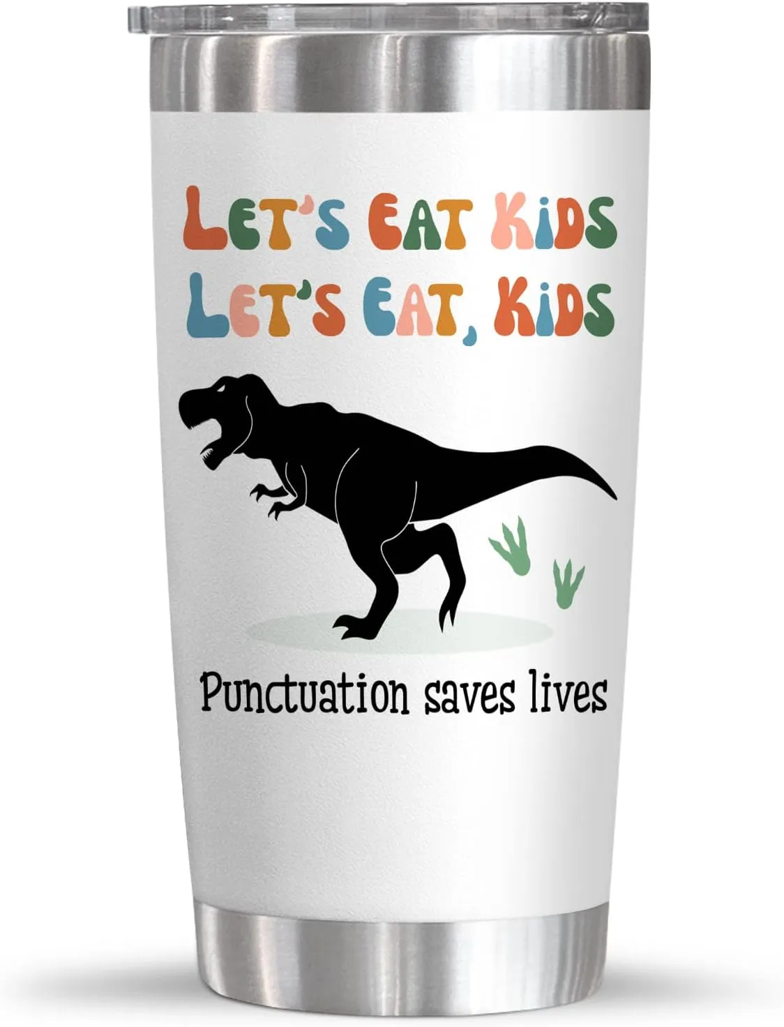 OASSIE Teacher Gifts for Women - Saurus Kids 20 oz Stainless Steel Tumbler - Teachers Day Graduation Back To School Thank You End Of The Year Birthday Teacher Appreciation Gifts for Women Coworkers