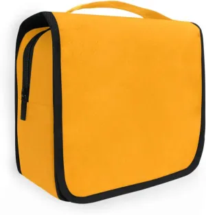 ODAWA Marigold Toiletry Bag Large Capacity Hanging Cosmetic Case Travel Toiletry Makeup Bag for Women