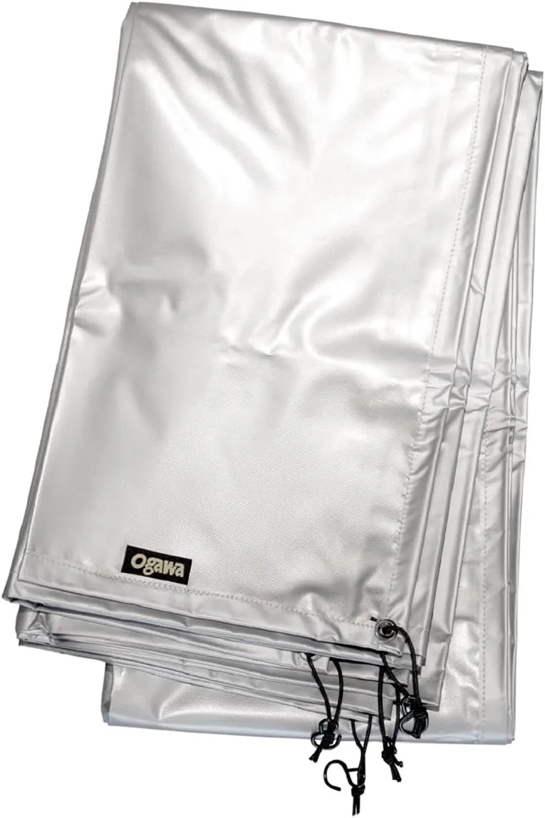 Ogawa 1434 Tent Sheet, PVC Multi-Sheet, Twin Resta, Half Inner Use, Silver (Light Gray)