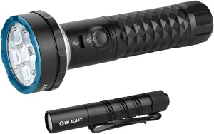 OLIGHT Prowess Rechargeable High Lumen Flashlights, 5,000lms Super Bright Flashlight with Holster Bundle with I3T 2 EOS Pocket EDC Flashlight