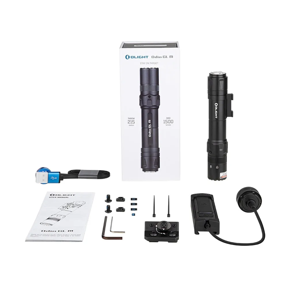 OLIGHT Rifle Flashlight ODIN GL-M (Green Laser) 1500 lm, M-LOK Mount - Black
