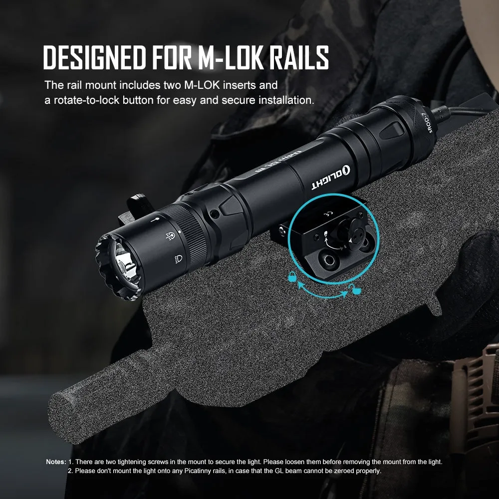 OLIGHT Rifle Flashlight ODIN GL-M (Green Laser) 1500 lm, M-LOK Mount - Black