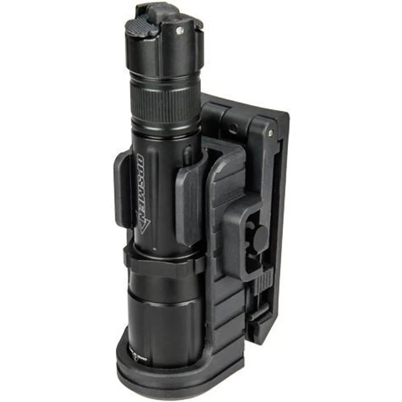 Opsmen Adjustable Tactical Flashlight Speed Holster, Black
