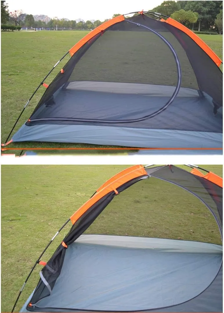 Outdoor Camping Tent 2 Family Park Children Thickening Sunscreen Automatic Quick Opening and Closing Tent (Color : E) (D One Size)