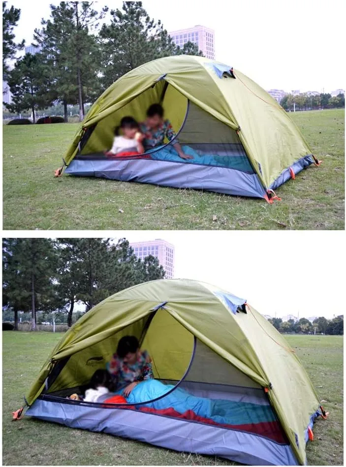 Outdoor Camping Tent 2 Family Park Children Thickening Sunscreen Automatic Quick Opening and Closing Tent (Color : E) (D One Size)