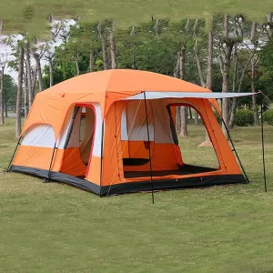 Outdoor Camping Tent 5-8 Person Large Family Tents for Camping Festival, Hiking Waterproof Tent 4 Season Tents Big Family Shelte