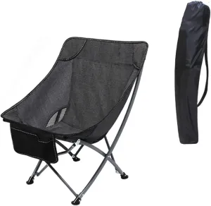Outdoor Chair Folding Camping Chair Portable Folding Chair With Mesh Side Pocket Backrest Stool Camping Backpacking Chair For Fishing Beach Travel Picnic Camping Chair Foldable Chair ( Color : G )