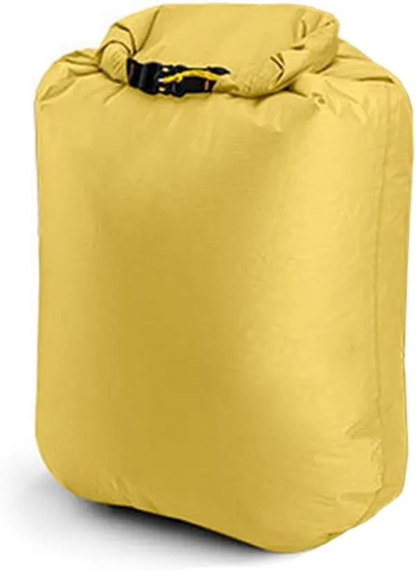 Outdoor DryBag, Silicon Coated Nylon Camping Drifting Hiking Swimming Rafting Kayaking River Trekking Bag Dampproof Clothes Storage Bag (Yellow-S)