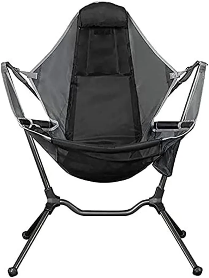 Outdoor Folding Chair Camp Chair Camping Chairs for Fishing Lounger Breathable Mesh Construction 2 Side Pockets Folding