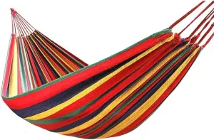 Outdoor Hammock Anti-Rollover Travel Camping Portable Hammock Hanging Chair Outdoor Portable Camping Travel Equipment (Color : Red, Size : 200 * 100cm)