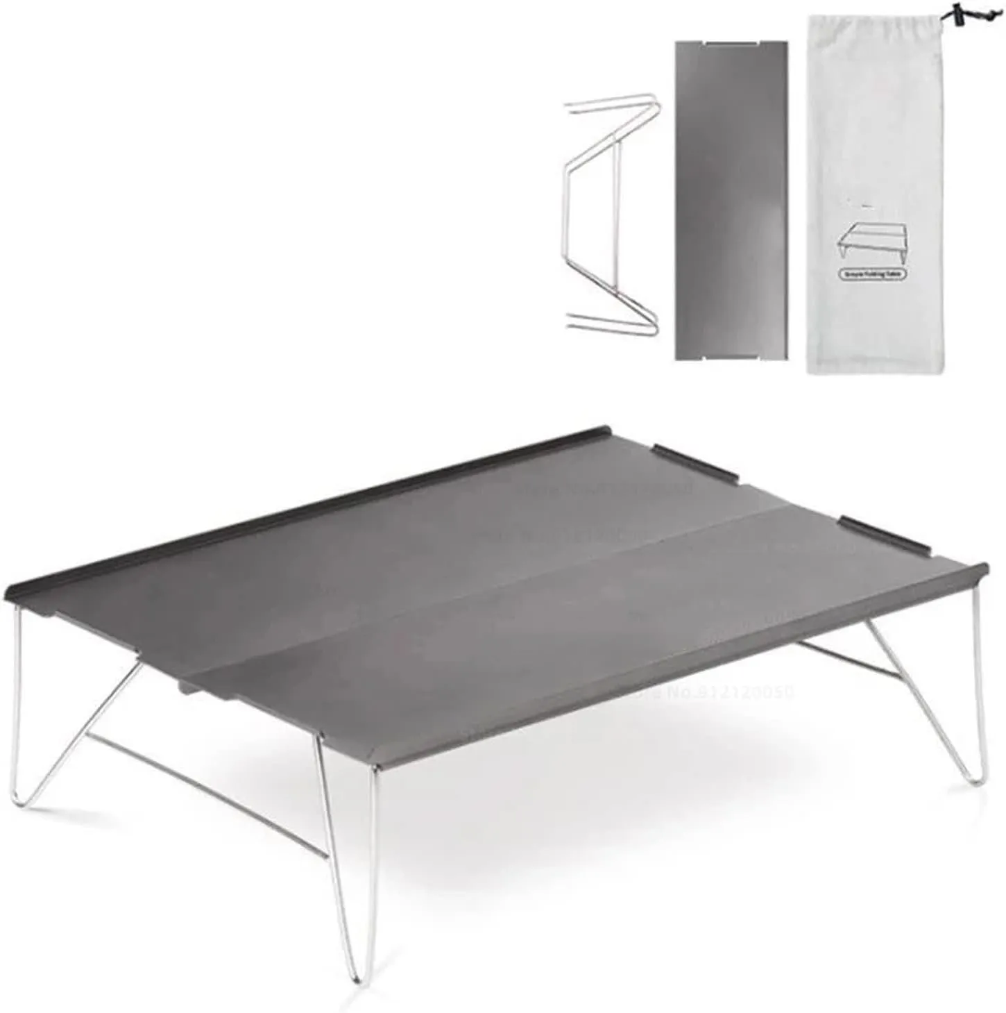 Outdoor Picnic Tables Foldable Portable Aluminum Alloy Lightweight Picnic Tables for Hiking, Camping, BBQ
