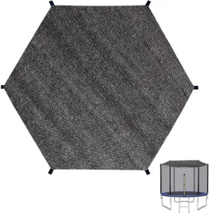 Outdoor Trampoline Shade Cover Breathable Sun Protection Trampoline Shade Net UV & Leaves Resistant Trampoline Canopy