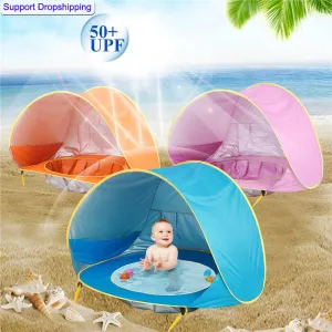 Outdoor UV-protecting Camping with Waterproof Sunshade Tent Children Sunshelter Kid Tent Exclusive deal Beach Beach Baby Up Pop Awning Pool High-tech sun