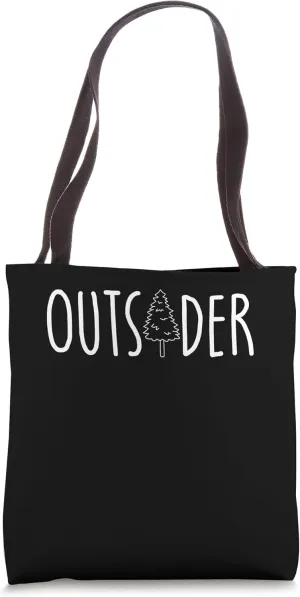 Outsider Camping Hiking Retro Mountains Camp Outsider Tote Bag