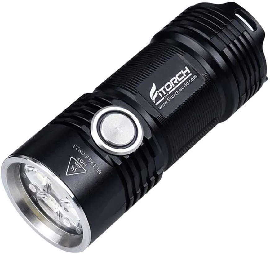 P25 LED Flashlight - Little Fatty - 3000 Lumens, Rechargeable 26350 Li-ion Battery, and 4 x CREE XP-G3 LEDs