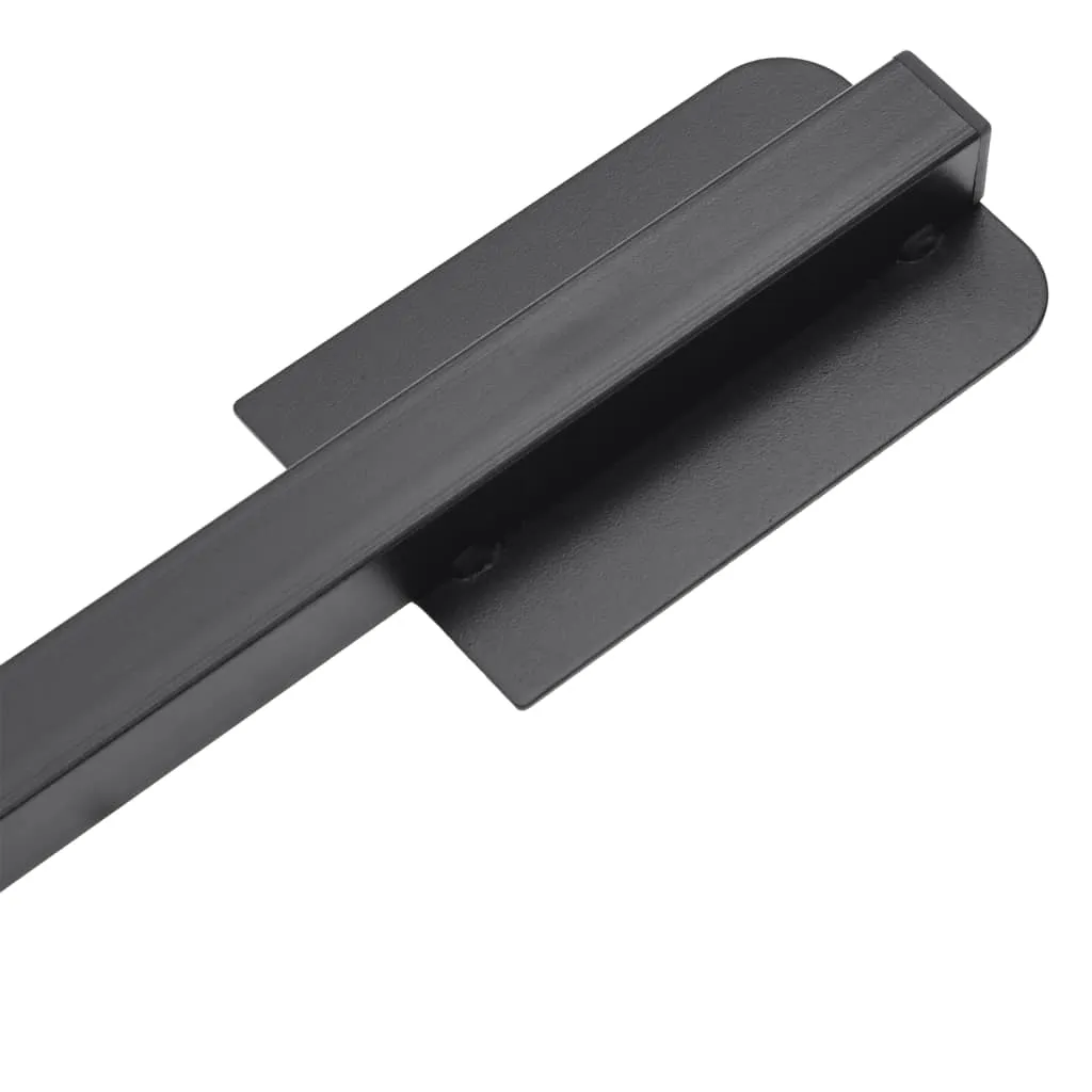 Parasol Base Foldable for Ø1.5"/1.9" Pole Glossy Black Steel