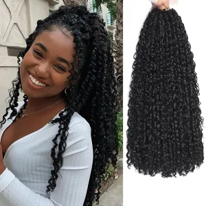 Passion Twist Hair 18inch Boho Passion Twist Crochet Hair 9pack Pre Twisted Passion Twist Crochet Hair for Black Women Bohemian Pre Looped Boho Twist Crochet Hair