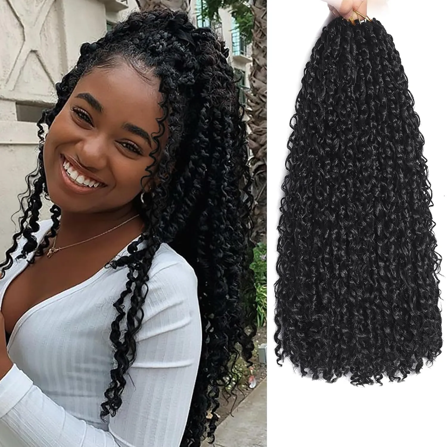 Passion Twist Hair 18inch Boho Passion Twist Crochet Hair 9pack Pre Twisted Passion Twist Crochet Hair for Black Women Bohemian Pre Looped Boho Twist Crochet Hair