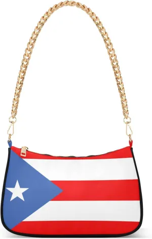 Patriot Flag Shoulder Bag Women Clutch Handbag Date Chain Bag Holiday Birthday