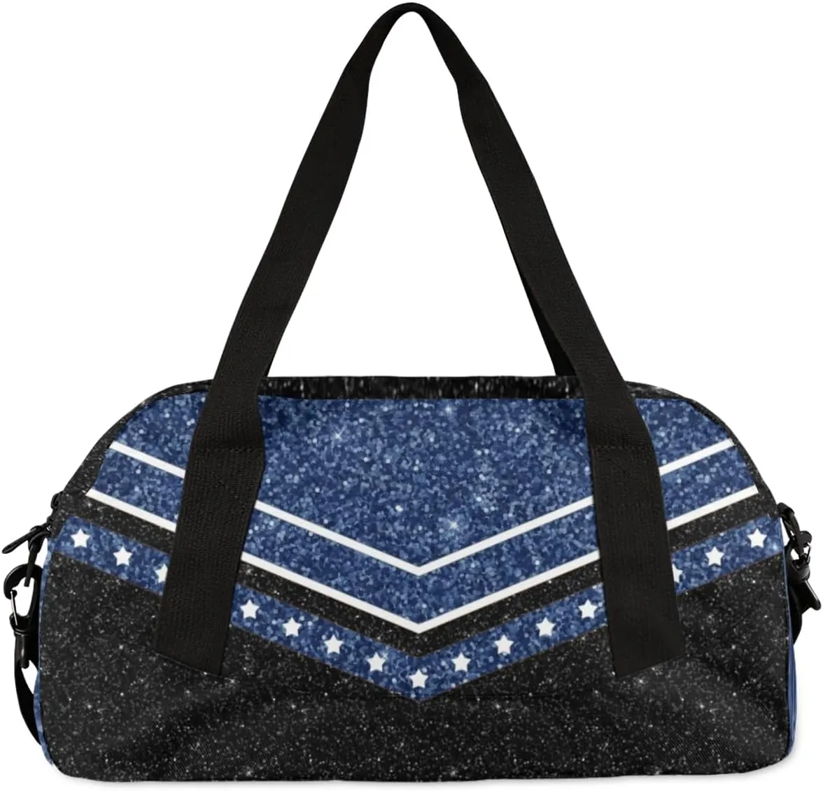 Personalized Cheer Bag for Girls, Custom Name Cheerleader Bag, SportS Gym Duffle for Women Deep Blue