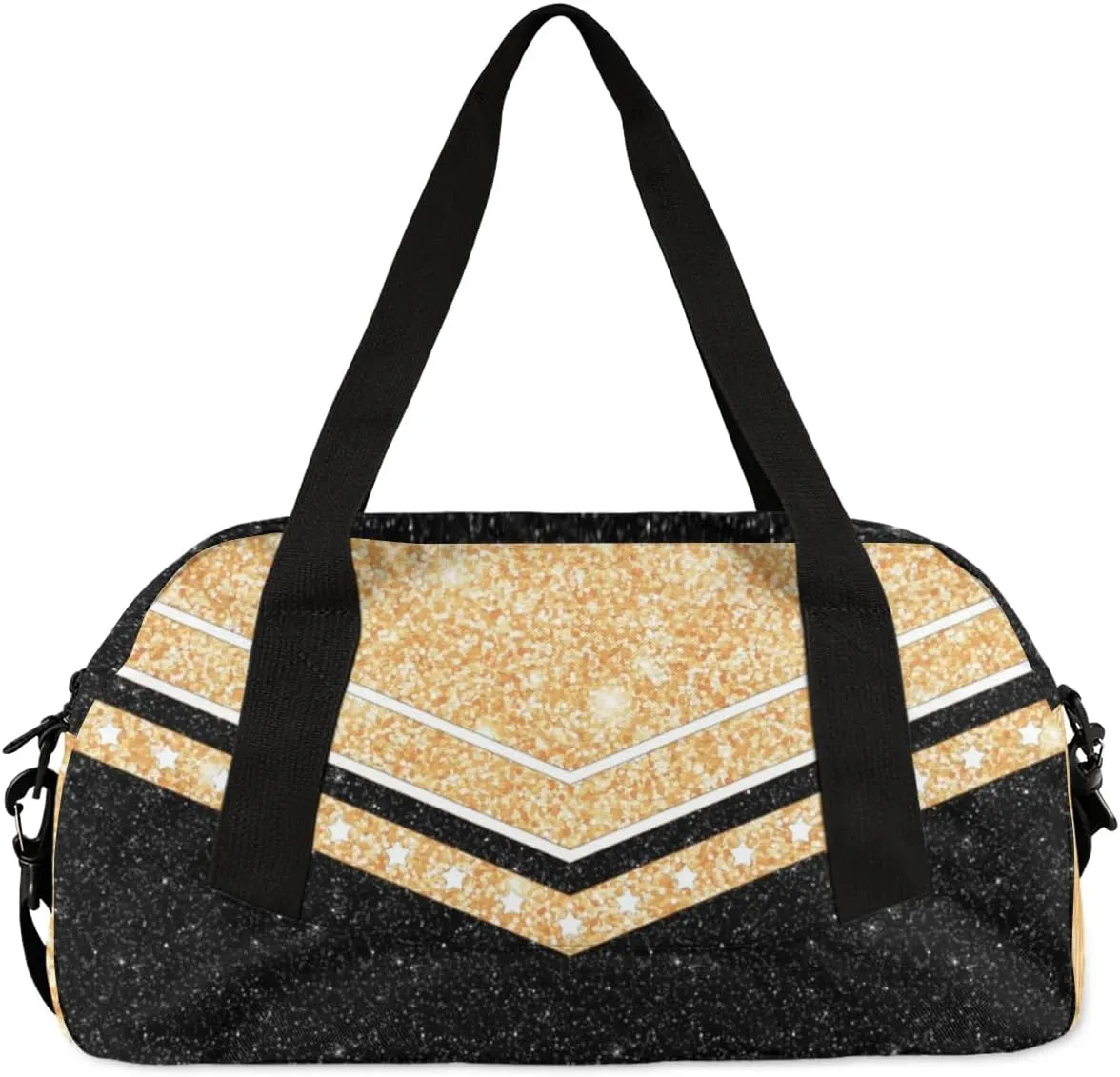 Personalized Cheer Bag for Girls, Custom Name Cheerleader Bag, SportS Gym Duffle for Women Gold
