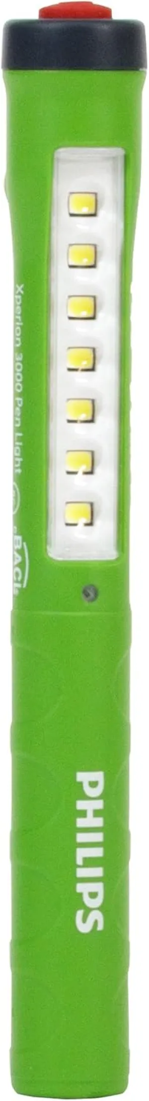 Philips Xperion 3000 Penlight LED Work Light, 200 Lumen Professional Penlight with Magnetic Base and Rotatable Pocket Clip for Mechanics, Construction, Camping, Outdoor Use