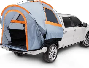 Pickup Truck Tents, Waterproof Pu2000mm Double Layer Truck Bed Tent with Rainfly for 2 Person, Portable Truck Tent for Camping, Fishing, Travel
