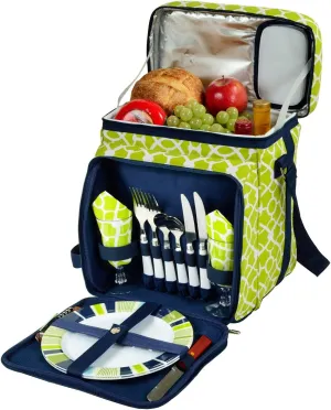 Picnic at Ascot Original Insulated Picnic Basket/Cooler Equipped with Service for 2- Designed, Assembled & Quality Approved in the USA