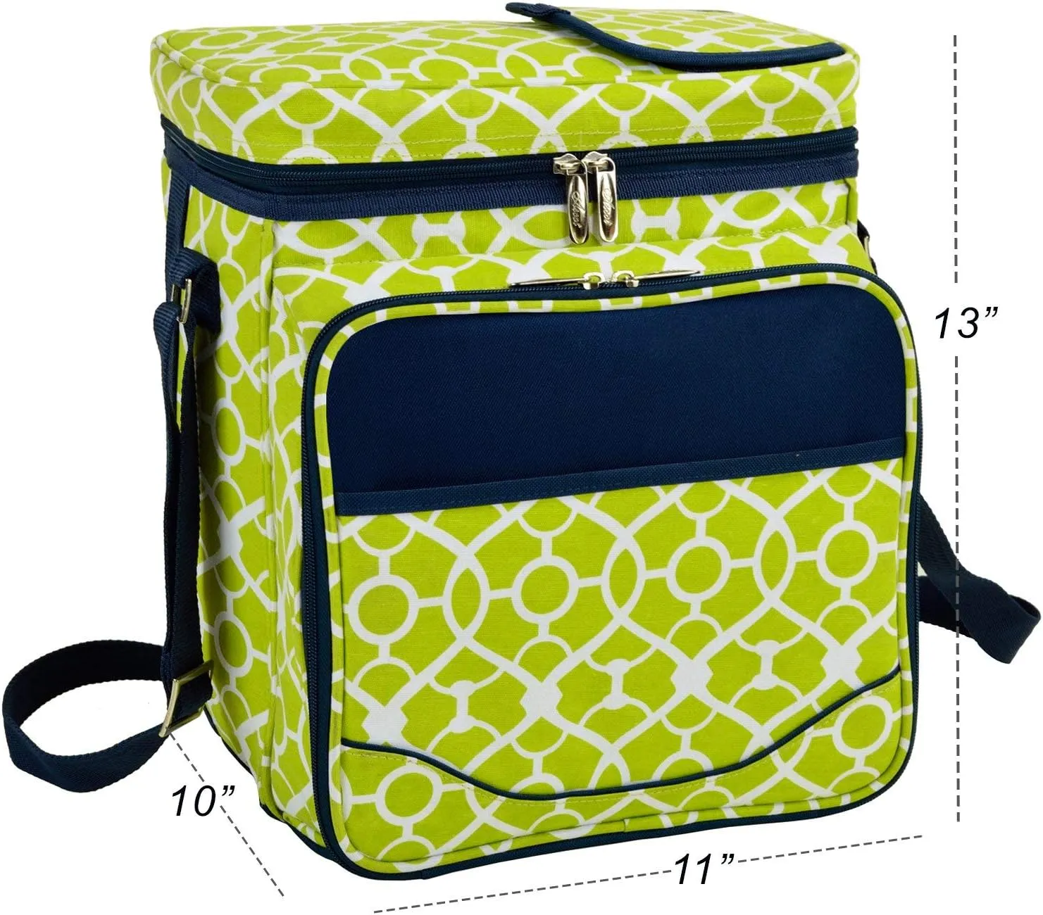 Picnic at Ascot Original Insulated Picnic Basket/Cooler Equipped with Service for 2- Designed, Assembled & Quality Approved in the USA