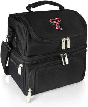 PICNIC TIME NCAA Nebraska Cornhuskers Pranzo Lunch Bag - Insulated Lunch Box with Picnic Set - Lunch Cooler Bag