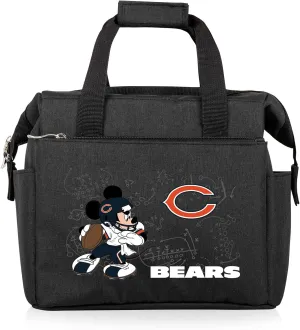 PICNIC TIME NFL Mickey Mouse On The Go Lunch Bag - Soft Cooler Lunch Box - Insulated Lunch Bag, (Black)