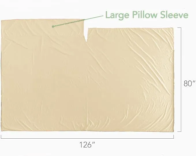 Pike Trail Sleeping Bag Liner – Travel and Camping Sheet, Lightweight and Compact Insert with Full Length Zipper and Guarantee