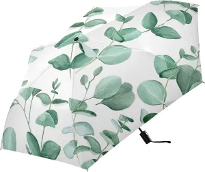 Poeticcity Automatic Folding Umbrella, Auto Open/Close Anti-UV 3 Folds Parasol, Compact Windproof Strong Umbrellas for Travel Sun & Rain