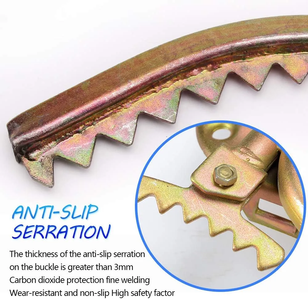 Pole Climbing Spikes, Stainless Steel Tree Climbing Gear, Professional Anti-Skid Tool, Rust-Proof and Wear-Resistant, Tree Climbing Tool for Hunting Observation, Picking Fruit,400model
