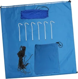 Polyester Camping Tarp Ground Cloth Rain Fly for Tent Lightweight Easy to Fold Uv Blocking