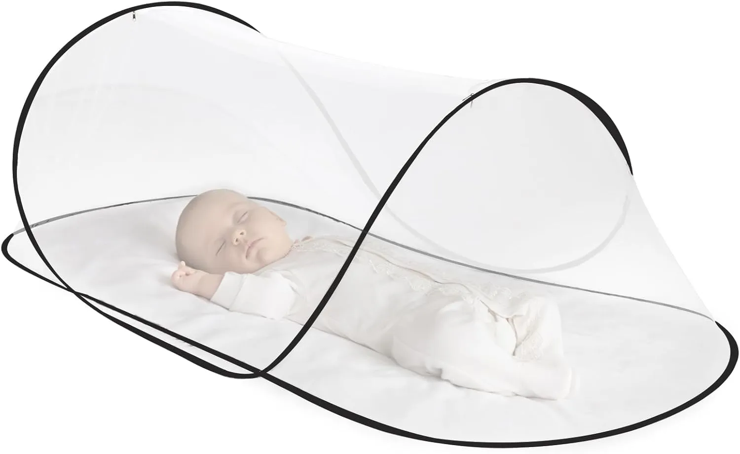 Pop Up Mosquito Net for Bed, Adjustable Anti Mosquito Bed Canopy, Fly Net Tent for Single, Indoor & Outdoor(78 * 56 * 31 inch)
