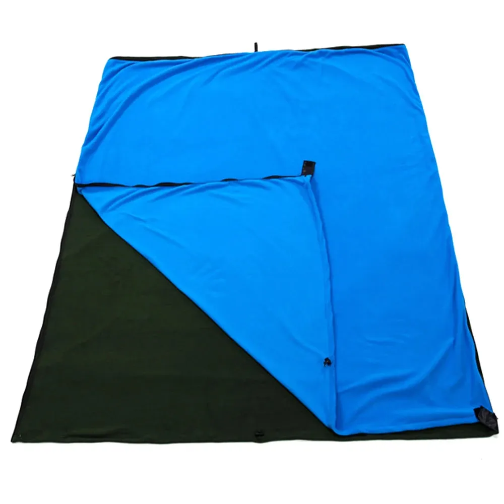 Portable Fleece Outdoor Sleeping Bag for Camping Travel Hiking