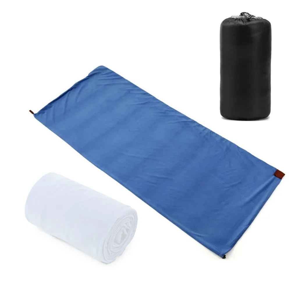 Portable Fleece Outdoor Sleeping Bag for Camping Travel Hiking