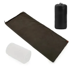 Portable Fleece Outdoor Sleeping Bag for Camping Travel Hiking
