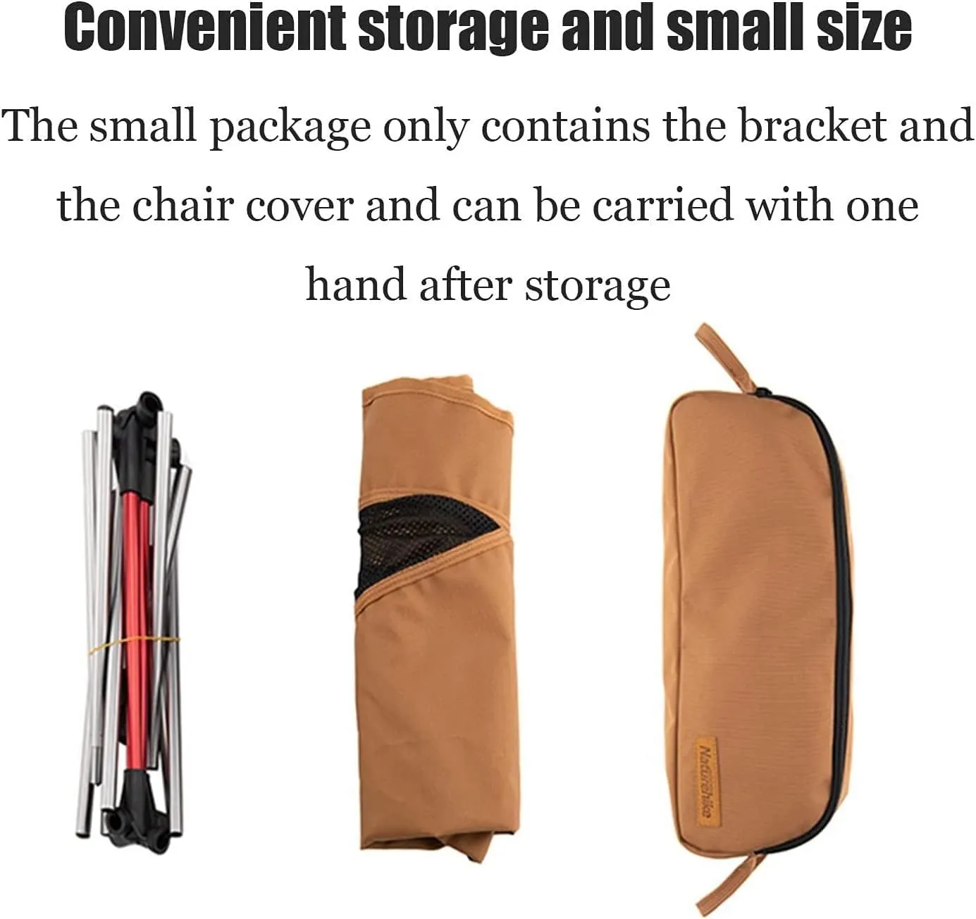 Portable Folding Chair Ultralight Backpack Camping Chair Travel Hiking Foldable Portable Outdoor Beach Backpack Seat, Breathable Double-Sided Mesh Adjustable Folding Chair(Orange,41*31*71cm)