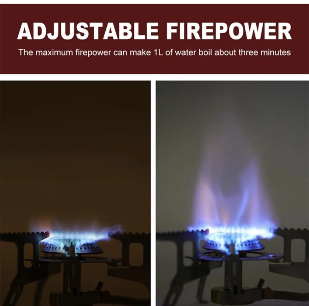 Portable Outdoor Camping Stove Gas Propane For Picnic With Strong Fire Heater