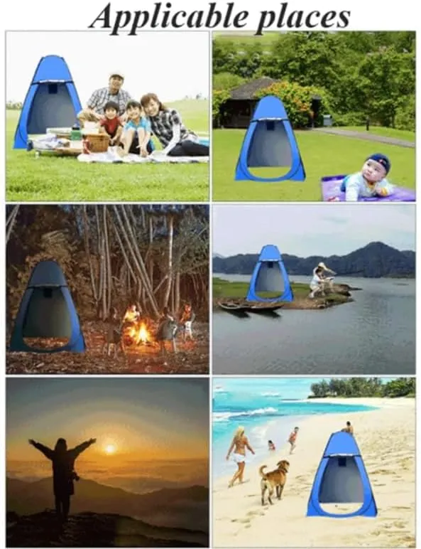 Portable Pop-Up Privacy Changing Tent (Lake Blue)