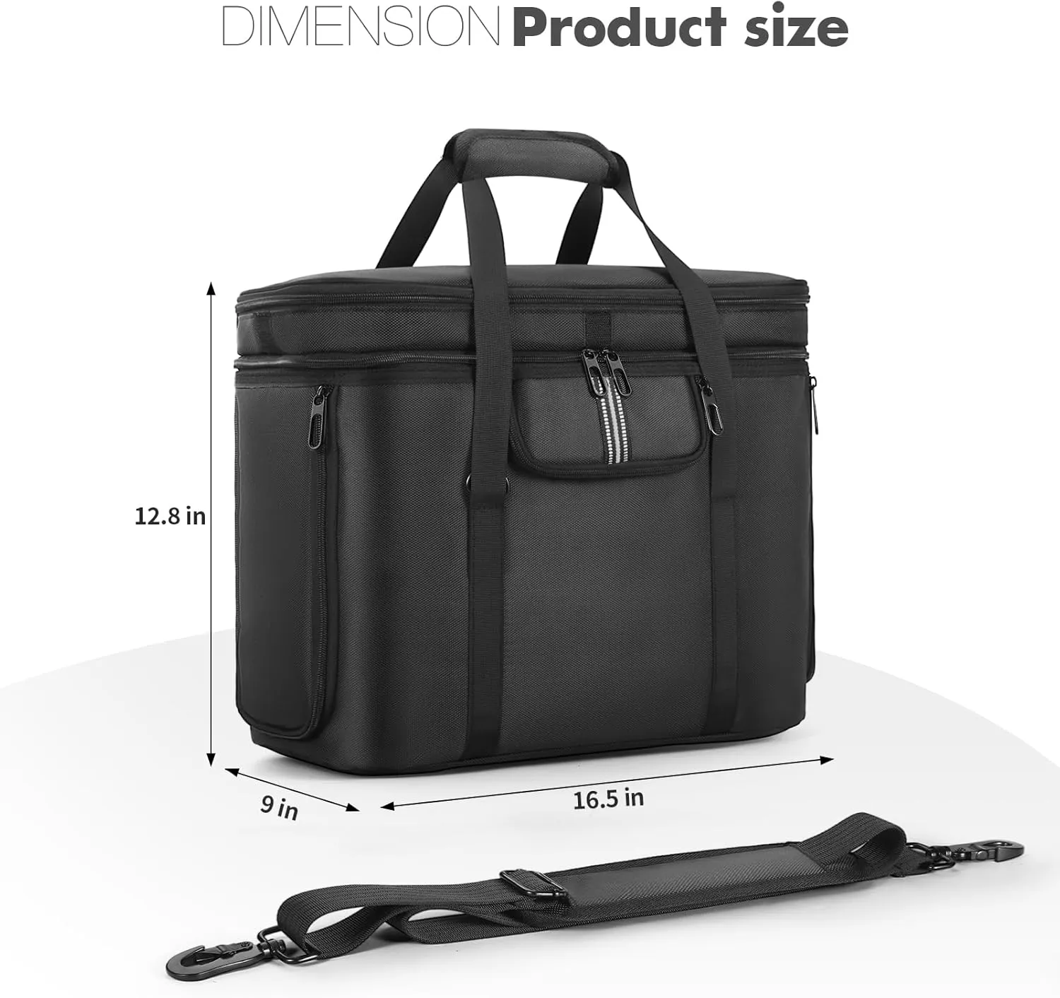 Portable Power Station Carrying Case Bag Compatible with DELTA 2 Power Station Generator Protective Shoulder Storage Bag Cover with Pocket for Outdoor Travel Camping Charging Accessories