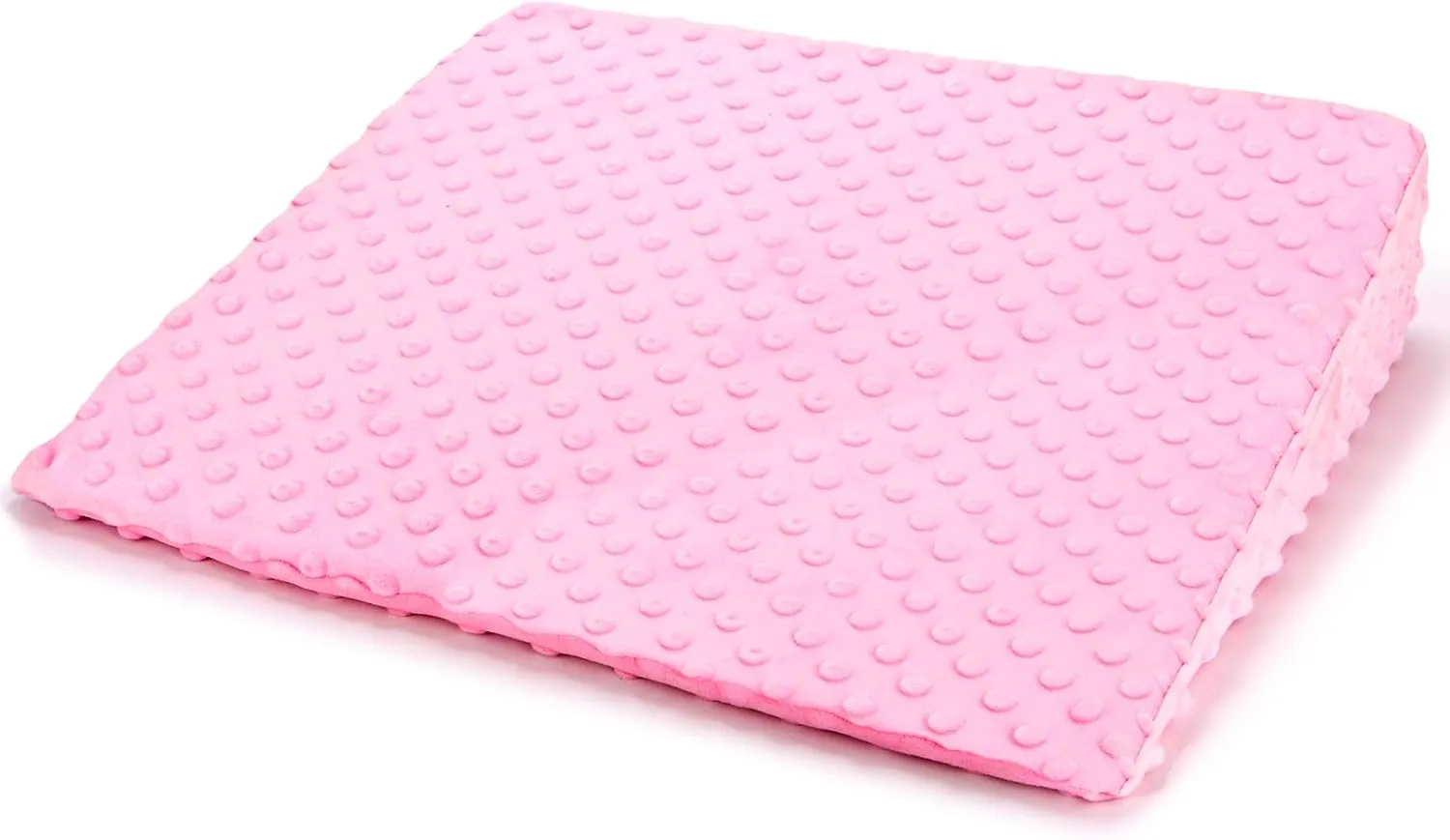 Pregnancy Wedge Pillow with Pink Pillowcase, Memory Foam Slope Pillow for Belly Back,Legs & Knees, Maternity Pillow for Reading Sleeping, Fit for Bed Sofa Room Travel, Comfortable Soft Breathable