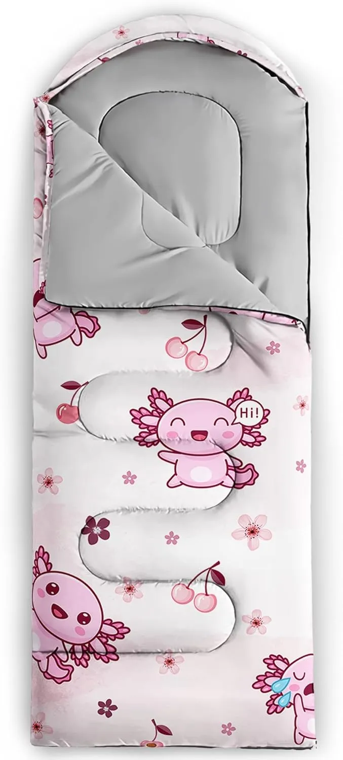 QOOMO Camping Sleeping Bags,3 Season Warm & Cool Weather,Lightweight,Waterproof Sleeping Bags for Adults & Kids,Traveling,and Outdoors,Camping Gear Equipment