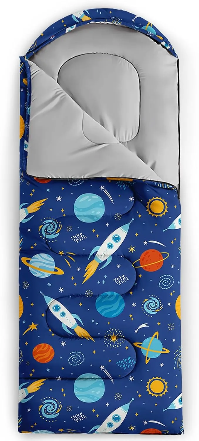 QOOMO Camping Sleeping Bags,3 Season Warm & Cool Weather,Lightweight,Waterproof Sleeping Bags for Adults & Kids,Traveling,and Outdoors,Camping Gear Equipment