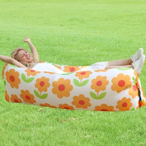 Quick Inflatable Lounger Air Sofa Hammock, Outdoor Couch Lightweight Durable Waterproof, No Pump Needed for Beach, Picnic, Festival, Hiking, Travel