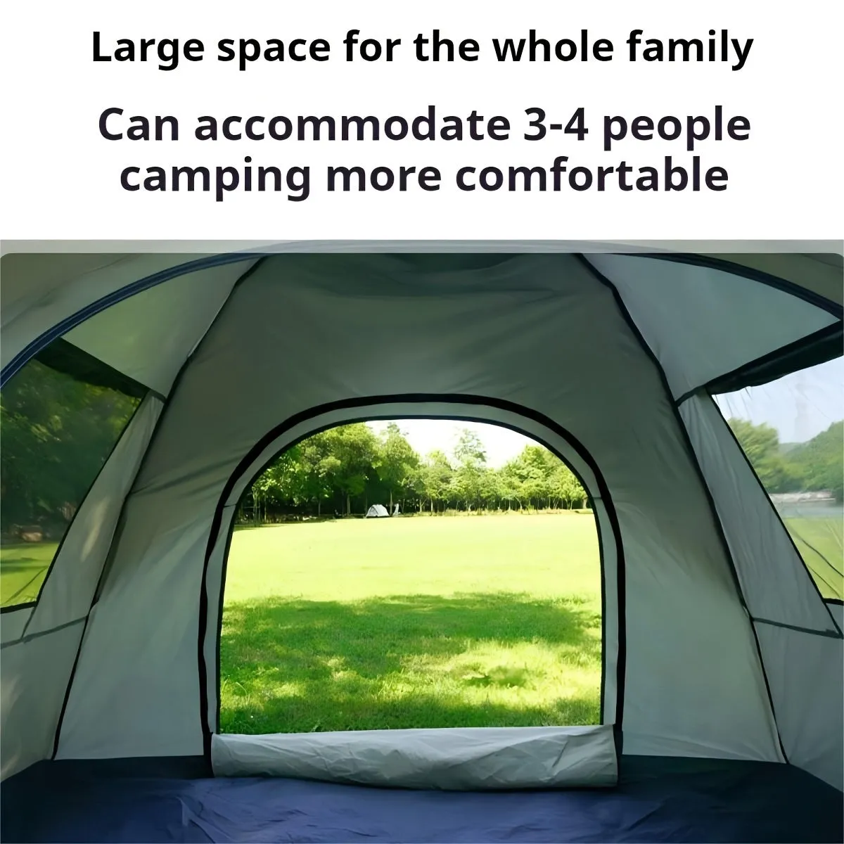 QuickCamp – Most-wanted Camping Shelter Tent with 4-Person Protection UV Pop-Up Setup Resilient Instant