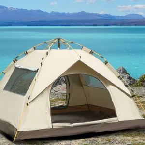 QuickCamp – Most-wanted Camping Shelter Tent with 4-Person Protection UV Pop-Up Setup Resilient Instant